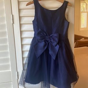 Zunie Navy Blue Dress for Girls